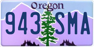 OR license plate 943SMA