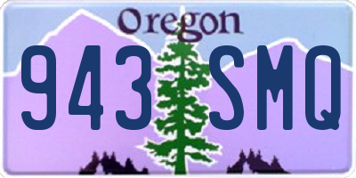 OR license plate 943SMQ