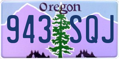 OR license plate 943SQJ