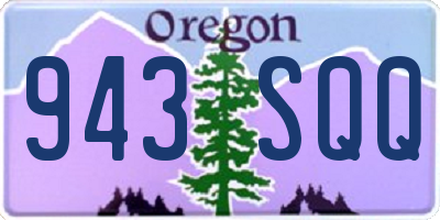 OR license plate 943SQQ