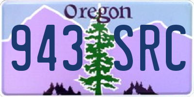 OR license plate 943SRC