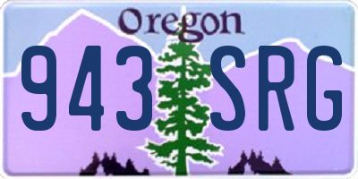 OR license plate 943SRG