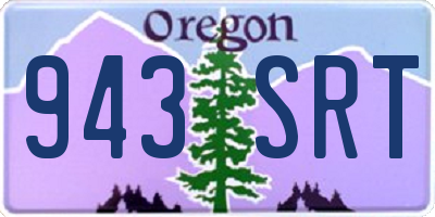 OR license plate 943SRT