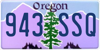 OR license plate 943SSQ