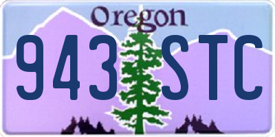 OR license plate 943STC
