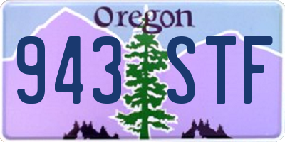 OR license plate 943STF