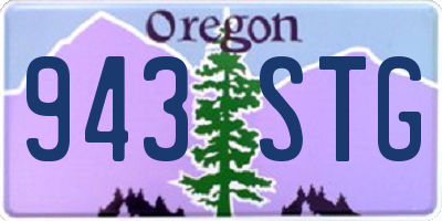 OR license plate 943STG