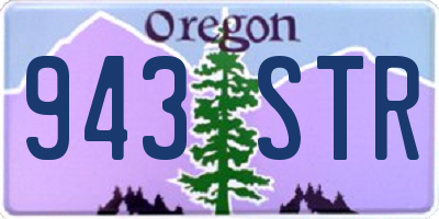 OR license plate 943STR