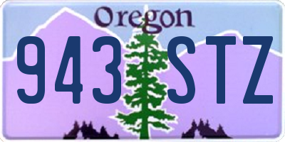 OR license plate 943STZ