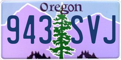 OR license plate 943SVJ