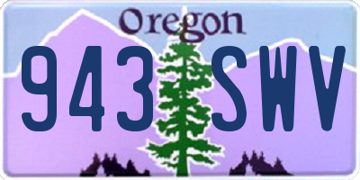 OR license plate 943SWV