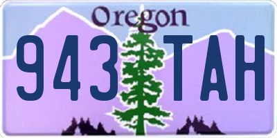 OR license plate 943TAH