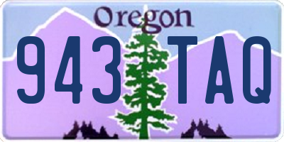 OR license plate 943TAQ