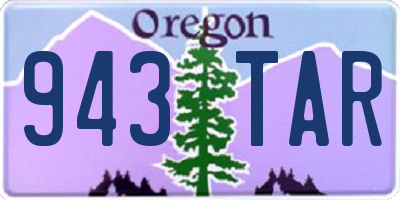 OR license plate 943TAR