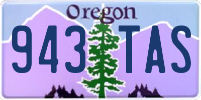 OR license plate 943TAS