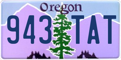 OR license plate 943TAT