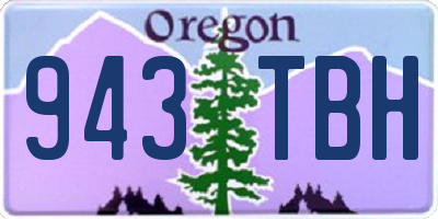 OR license plate 943TBH