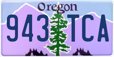 OR license plate 943TCA