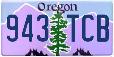 OR license plate 943TCB