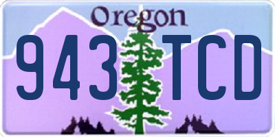 OR license plate 943TCD