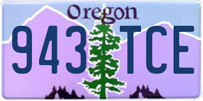 OR license plate 943TCE