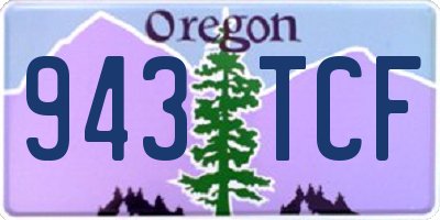 OR license plate 943TCF
