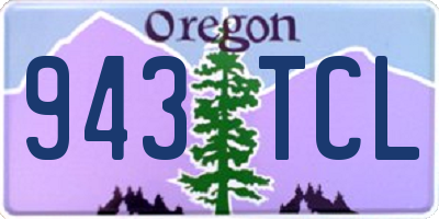 OR license plate 943TCL
