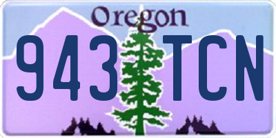 OR license plate 943TCN