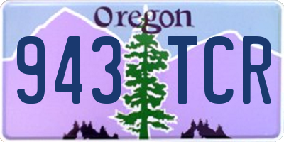OR license plate 943TCR