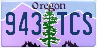 OR license plate 943TCS