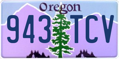 OR license plate 943TCV