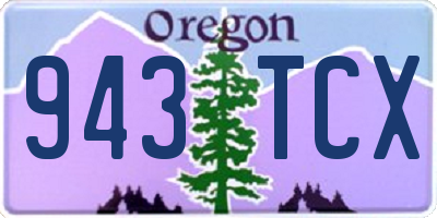 OR license plate 943TCX