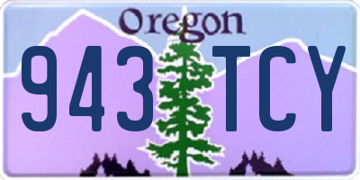 OR license plate 943TCY