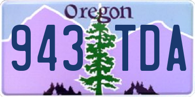 OR license plate 943TDA