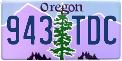 OR license plate 943TDC