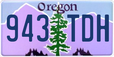 OR license plate 943TDH