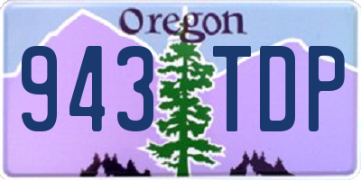 OR license plate 943TDP