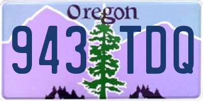 OR license plate 943TDQ