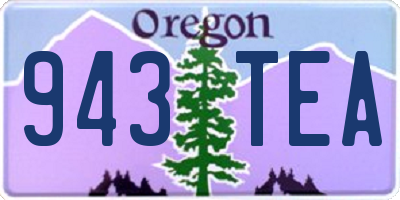 OR license plate 943TEA