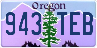 OR license plate 943TEB