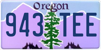 OR license plate 943TEE