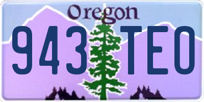 OR license plate 943TEO