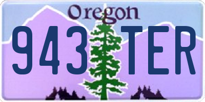 OR license plate 943TER