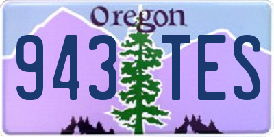 OR license plate 943TES