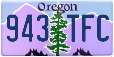 OR license plate 943TFC
