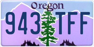 OR license plate 943TFF
