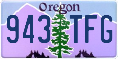 OR license plate 943TFG