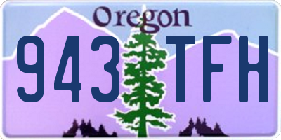 OR license plate 943TFH