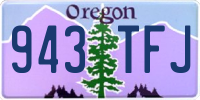 OR license plate 943TFJ
