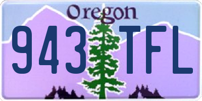 OR license plate 943TFL